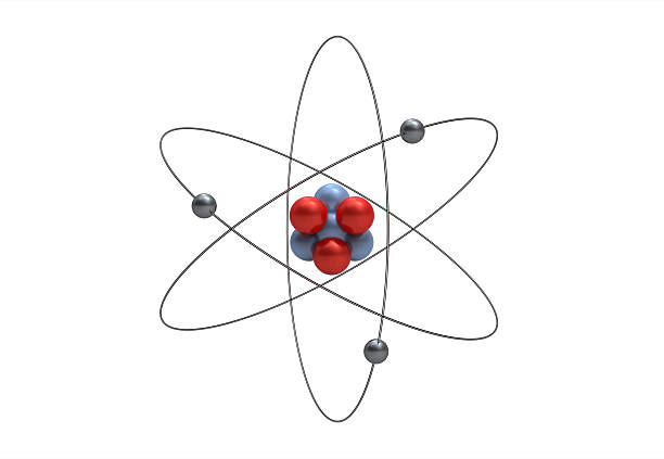 モデルのリチウム原子 ストックフォト
