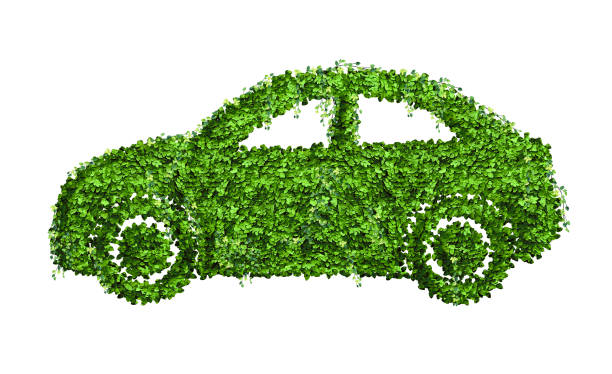 istock Ecology car design concept from many green leaf. 1039939236