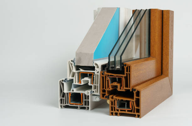 istock Pvc profile windows with triple glazing 1039943086