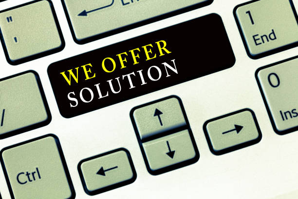 istock Writing note showing We Offer Solution. Business photo showcasing Provide products or services aim to meet a particular need 1039952364