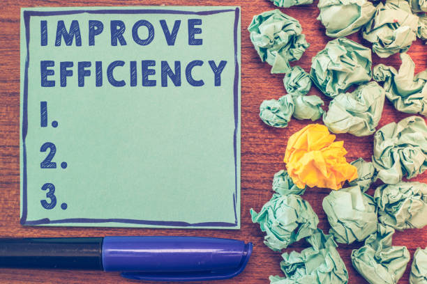 istock Conceptual hand writing showing Improve Efficiency. Business photo showcasing Competency in performance with Least Waste of Effort 1039955142