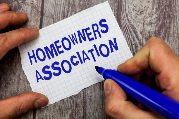 istock Handwriting text writing Homeowners Association. Concept meaning Organization with fee for upkeeps of Gated Community 1039955268