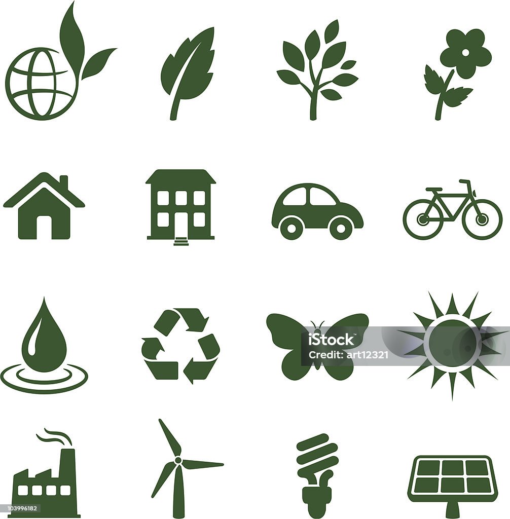 Environmental Design Element Environment And Preservation Design Elements Stock Illustration ...