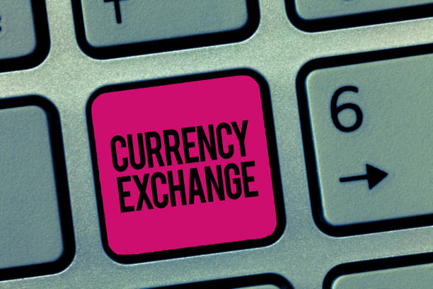 istock Writing note showing Currency Exchange. Business photo showcasing Process of changing one currency into another ForEx 1039969696