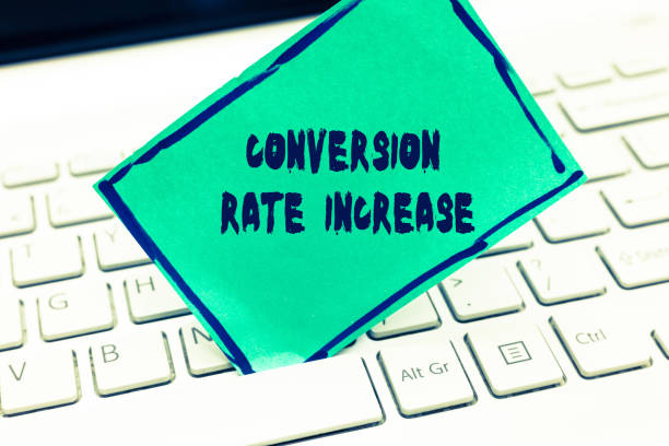 istock Word writing text Conversion Rate Increase. Business concept for Ratio of Total Visitors who perform desired actions 1039970158