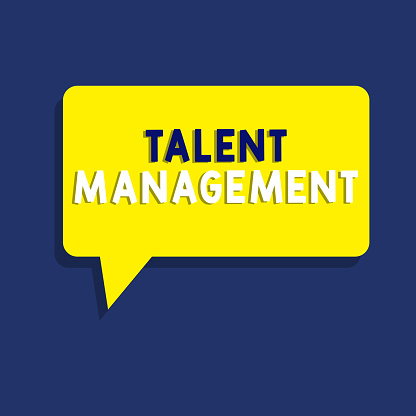 Text sign showing Talent Management. Conceptual photo Acquiring hiring and retaining talented employees.