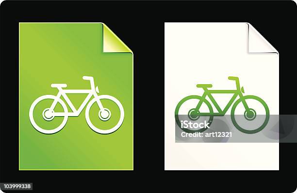 Ilustración de Bicicleta Ambiente Elementos De Diseño Del Icono Verde y más Vectores Libres de Derechos de Transporte