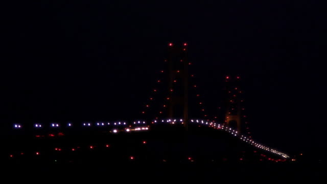 Mackinac Bridge at Night 13N