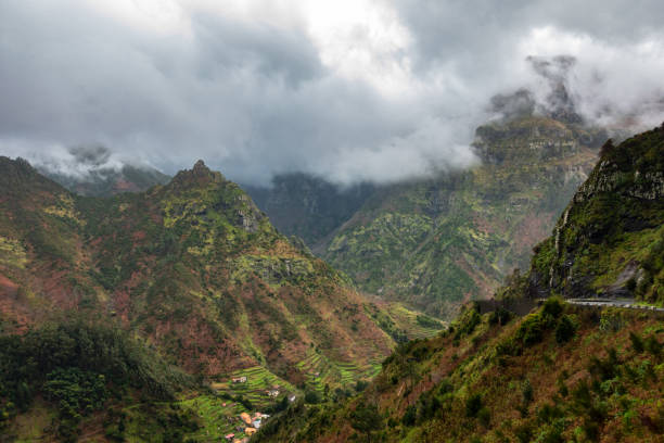 istock Beautiful landscape mountains with clouds, in Madeira 1040006598