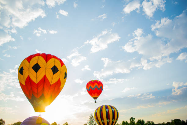 ボイシ - 熱い空気バルーン打ち上げ 2018 の精神 - ballooning festival ストックフォトと画像