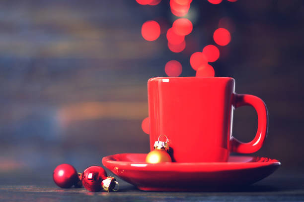 istock Christmas coffee and bokeh lights in background 1040024688