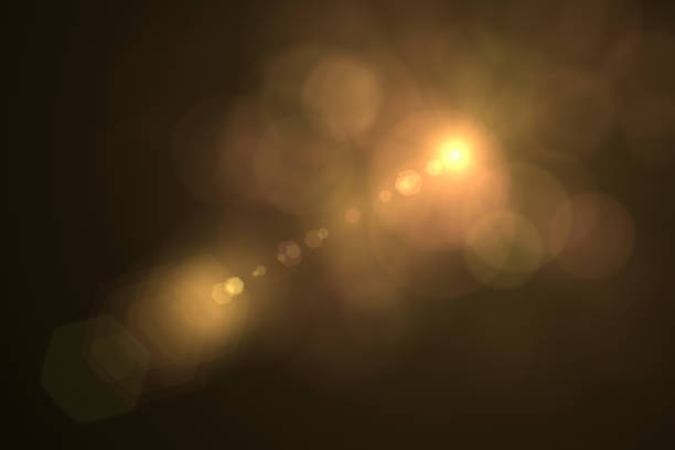 istock Lens Flare and Bokeh, Black Background 1040028022