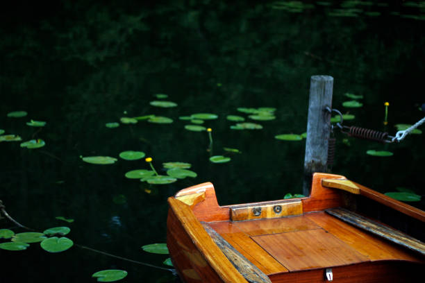 istock Wooden rowboat stern 1040079030
