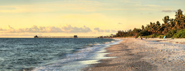 istock Cold winter day at old Naples Pier 1040098174