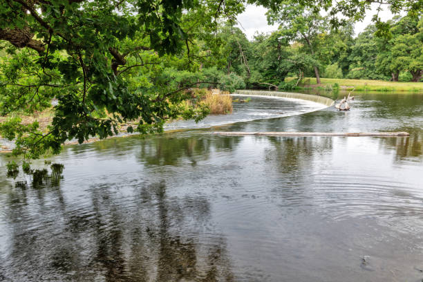Horseshoe Falls on the River Dee at Llangollen, Denbighshire, Wales
