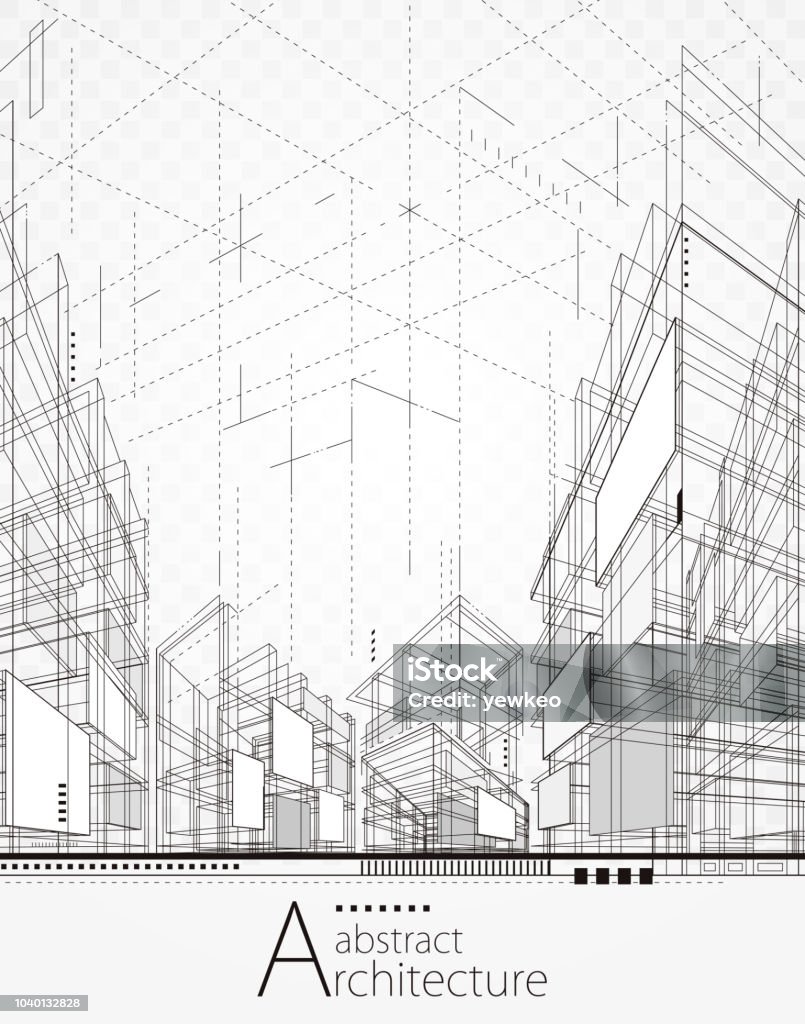 Fondo abstracto arquitectura - arte vectorial de Arquitectura libre de derechos
