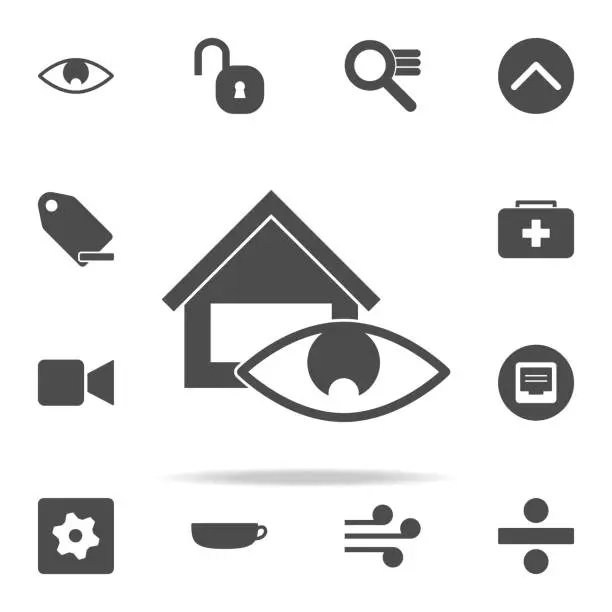 Vector illustration of house supervision icon. web icons universal set for web and mobile