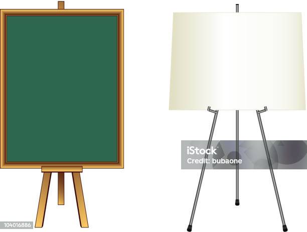 Vetores de Cavalete Chalk Bordo De Pé Quadro Placa Com Dossel Menu De Restaurante Especiais e mais imagens de Cavalete