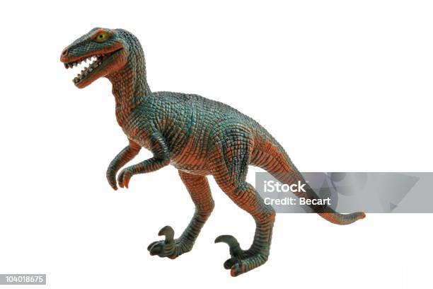 Velociraptor Foto de stock y más banco de imágenes de Dinosaurio - Dinosaurio, Juguete, Recortable