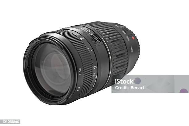 Teleobiettivo - Fotografie stock e altre immagini di Attrezzatura - Attrezzatura, Attrezzatura fotografica, Colore nero