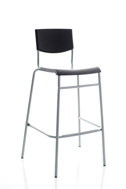 istock Barstool on high metal legs with a black backboard 1040190440