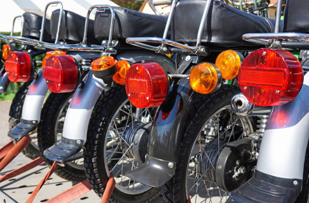 istock Stop lights of motorcycles 1040209970