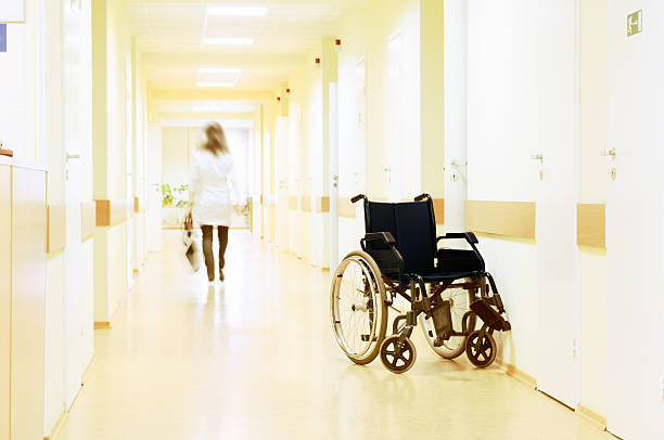 istock Wheel chair at the hospital. 104021573