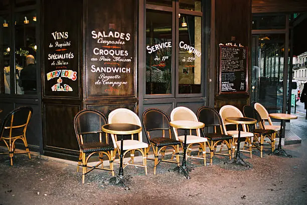 Photo of Small street cafe in Paris