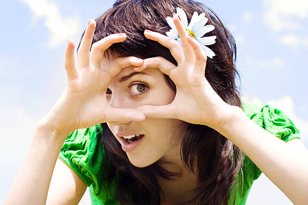 istock The woman with a mimicry 104023428