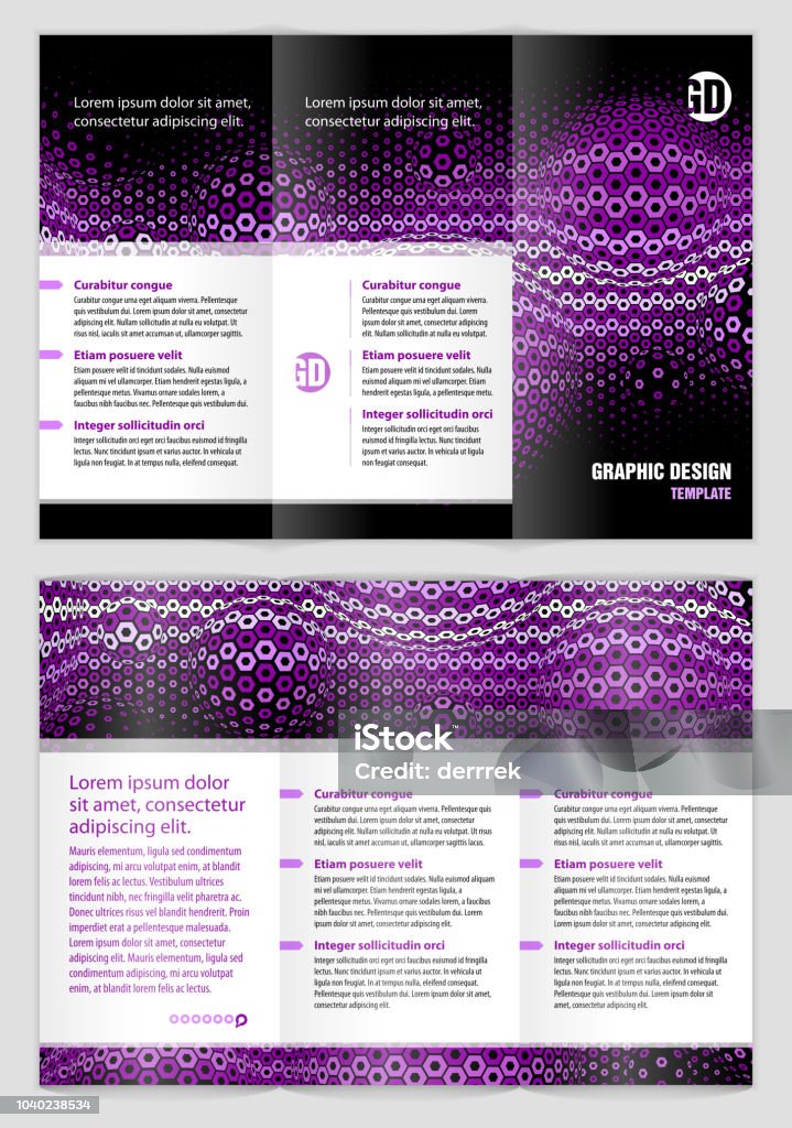 Leaflet Design Example Stock Illustration - Download Image Now ...