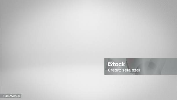 White Studio Background Stock Photo - Download Image Now - Backgrounds, Gray Background, Gray Color