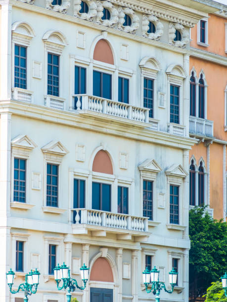 istock Beautiful architecture building with window exterior in italy style 1040254942