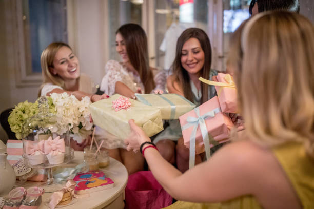 istock Friends at baby shower 1040260848