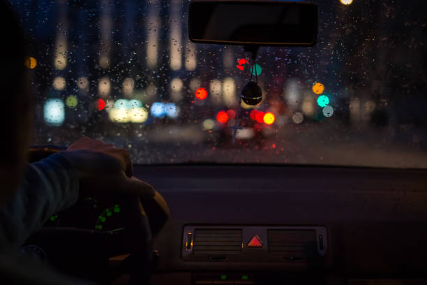 istock Bokeh lights from traffic on night time for background. 1040261346