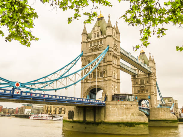 istock Tower Bridge, iconic victorian bridge through the Thames River 1040261900