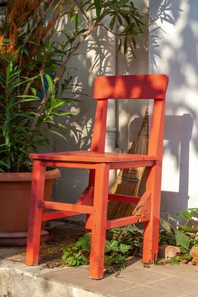 #chair #wooden #authetique #vintage #handmade #aegean #tenedos #bozcaada #aegea #aegeansea #island #greekisland #turkshisland #travel #destination