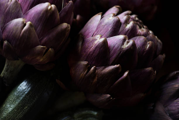 Closeup of a fresh artichoke