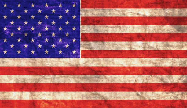 istock Grungy American flag 1040296180