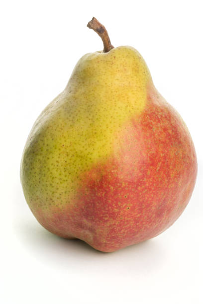 istock yellow ripe pear on white background 1040299420