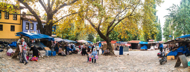 Bursa: 700 years old Ottoman village Cumalikizik. It is popular with small tiny wooden and traditional houses and shops around cobblestone streets.