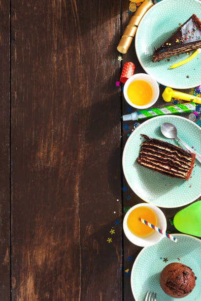 istock Chocolate cake and decoration party 1040329040