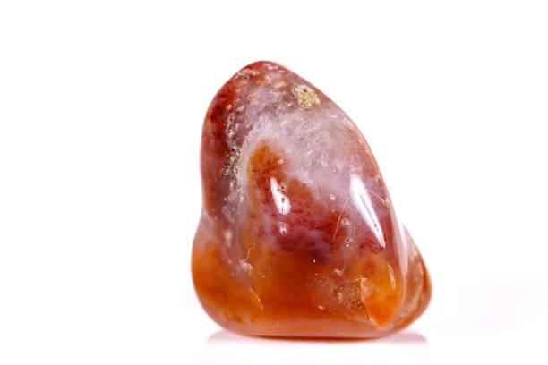 istock Macro mineral stone jasper on a white background 1040329184