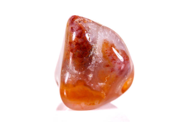 istock Macro mineral stone jasper on a white background 1040329214