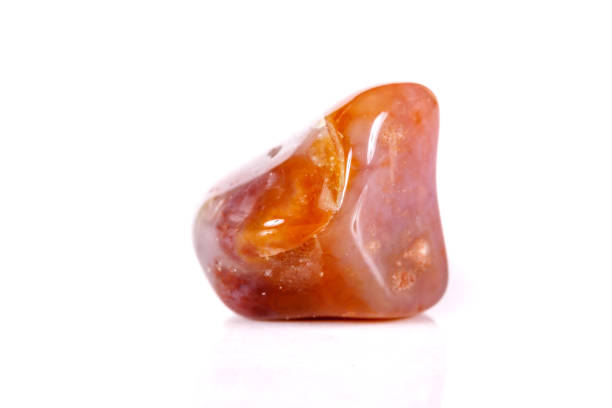 istock Macro mineral stone jasper on a white background 1040329262