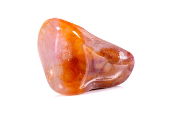istock Macro mineral stone jasper on a white background 1040329282