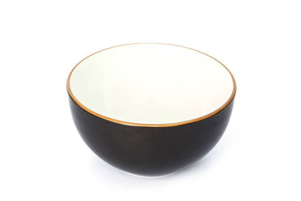 istock Black bowl isolated on white background 1040329614