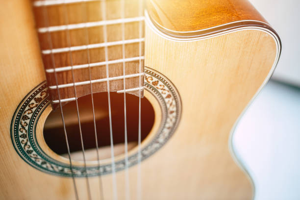 istock closeup acoustic guitar sound hole 1040330428