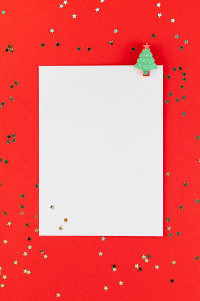 istock Christmas greeting postcard mockup with glitter 1040332830