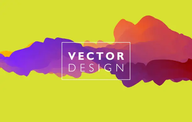 Vector illustration of Abstract colorful vector background, color flow liquid wave for design brochure, website, flyer.