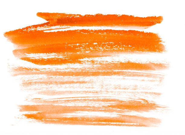 istock Orange watercolor background - paper texture 1040359694
